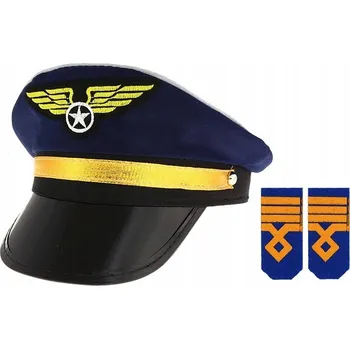 Čepice Pilotní Čepice s nárameníky GoDan, tmavě modrá