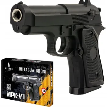 Dětská zbraň Kovová pistole na kuličky 6 mm BERETTA Replika Imitace Zbraně MPK-V1