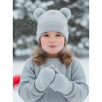 Oblečení a móda Sinsay - Sada: Čepice s rukavicemi - šedá - 023FU-09M - 023FU-09M-9