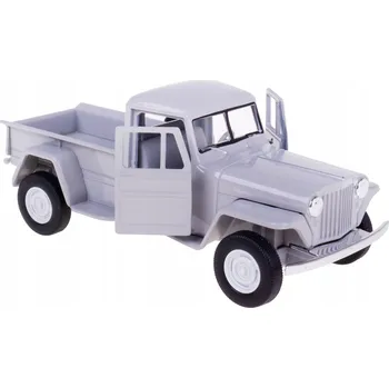 autíčko JEEP WILLYS PICKUP 1947 MODEL KOVOVÝ WELLY 1:34/39 ŠEDÝ