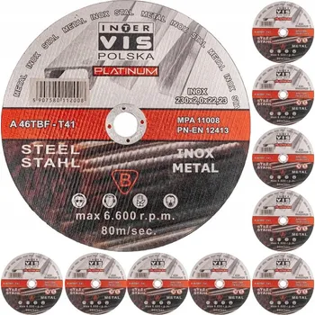 Řezný kotouč ŘEZNÝ KOTOUČ NA KOV 230x2 INOX, VÝKONNÝ, 10 ks