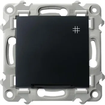 vypínač Křížový přepínač s podsvícením Černý Ospel Szafir