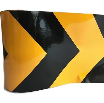 REFLEXNÍ PÁSKA MEDOVÁ PLÁSTEV 30 cm šířková, výstražná, černožlutá