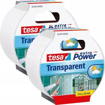 Lepicí páska Tesa Průhledná opravná páska na sklo, okna, fólie 10 m x 50 mm x2