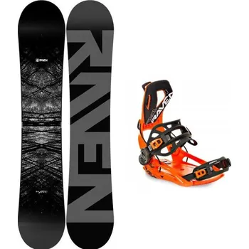 Snowboard Raven Mystic snowboard + Raven Fastec FT360 orange vázání + sleva 300,- na příslušenství 160 cm + XL (EU 43-46) + DÁREK + Doprava ZDARMA