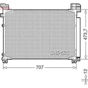 Výparník klimatizace Kondenzátor, klimatizace DENSO DCN51020