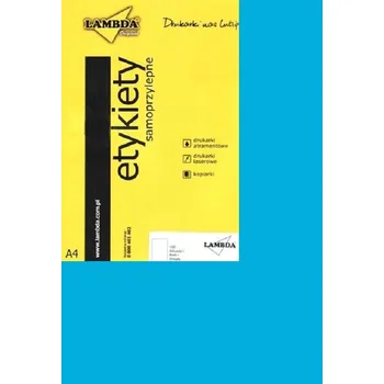 Speciální papír Icpc Samolepicí etikety A4 MODRÉ 100 ks