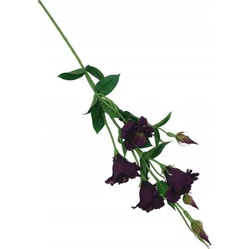 umělá květina Eustoma květ jednoduchý 80 cm tmavě fialová