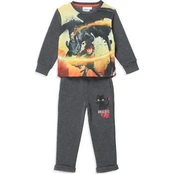 TEPLÁKOVÁ SOUPRAVA JAK VYCVIČIT DRAKA rh 1219 antracitová Velikost: 98