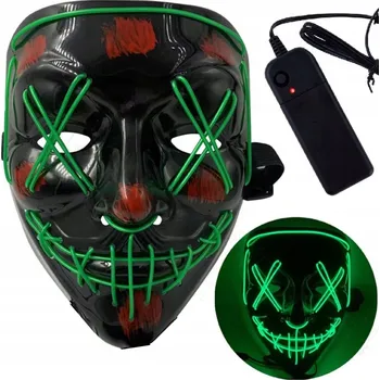 Maska na obličej Purge, plastová, monstrum, černá