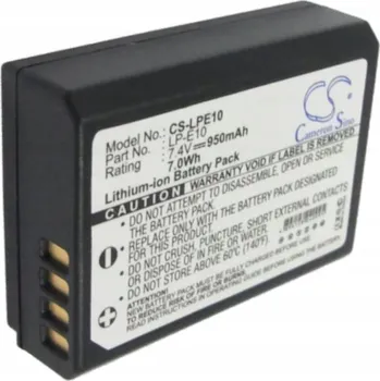 Baterie CS-LPE10 pro Canon LP-E10 Eos 1100D 1200D 1300D 1500D 2000D 3000D