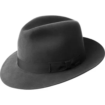 Klobouk Bailey Draper III – šedý pánský klobouk z králičí a bobří srsti Velikost: 59 cm (L)