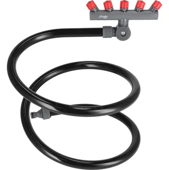 Postřikovač Stojan s postřikovači, pružný, přenosný, 5 trysek, mlha. 80N350