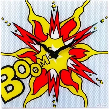 Hodiny NÁSTĚNNÉ HODINY Boom Nextime SKLENĚNÉ DĚTSKÉ