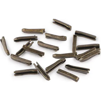 Zip Spodní koncovka na opravu kovového dvoucestného zipu Varianta: 3 staromosaz, Balení: 10 sada