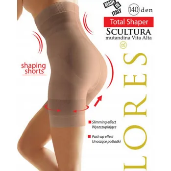 Dámské spodní prádlo Stahovací kalhotky SCULTURA LORES – push-up, zeštíhlující, béžové M