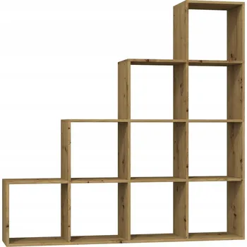 Knihovna Regál TopEshop STEP 153 cm x 153 cm x 30 cm dub artisan