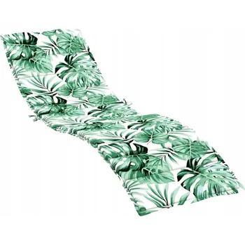 Podsedák Polštář lehátko , vzor listů, oxfordská látka