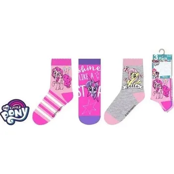 SADA 3 KS PONOŽKY MY LITTLE PONY rhs 0688-2 Velikost: 23-26