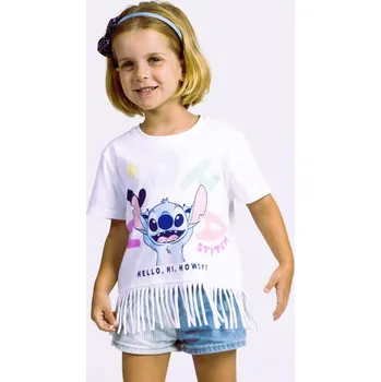 Dívčí oblečení TRIČKO LILO A STITCH Cer 2900002632 bílé Velikost: 116