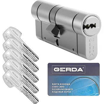 Vložka do dveří Gerda Vložka cylindrická Pro System nikl 35/50