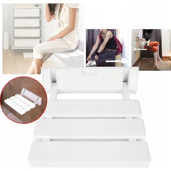 Zabezpečení domácnosti KRZESŁO ŁAZIENKOWE PRYSZNICOWE SKLÁDACÍ SPRCHOVÁ ŽIDLE NA ZEĎ - VYDRŽÍ HODNĚ