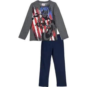 Chlapecké pyžamo PYŽAMO AVENGERS hs 2114 antracitovo - tm. modré Velikost: 4