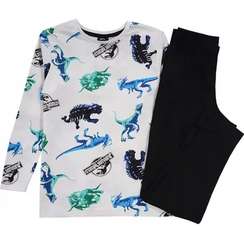 Chlapecké pyžamo CHLAPECKÉ PYŽAMO bavlna s dlouhým rukávem JURASSIC WORLD bílá 98/104 ER01A