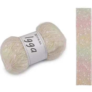 Galanterie Pletací příze Igga 100 g, barva 2 (002) krémová světlá