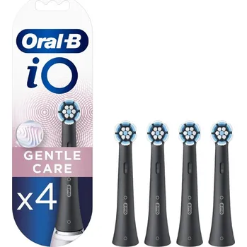 Elektrický zubní kartáček 4x ORIGINÁLNÍ HLAVICE K ZUBNÍMU KARTÁČKU ORAL-B iO GENTLE CARE BLACK
