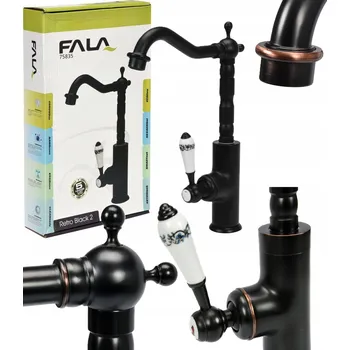 Vodovodní baterie Kuchyňská baterie stojánková Fala Retro černá