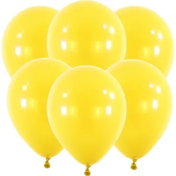 Balónek Latexové balonky 30 cm - žluté, 6 ks