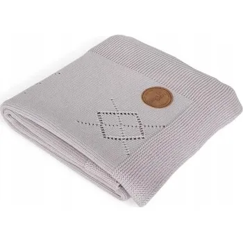 Dětská deka Pletená deka Romby šedá Ceba