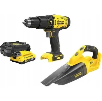 Vrtačka SADA AKUMULÁTOROVÉHO NÁŘADÍ 18V PŘÍKLEPOVÁ VRTAČKA VYSAVAČ STANLEY