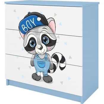 Komoda Kocot kids Komoda Babydreams 80 cm - Šuplíková komoda s motivem mývala - modrá