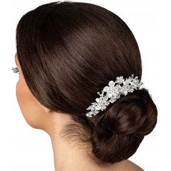 Miss Glow stříbrný hřeben do vlasů