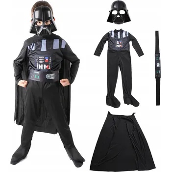 Karnevalový kostým Kostým LORD DARTH VADER, převlek Star Wars Hvězdné Války, velikost 122-134