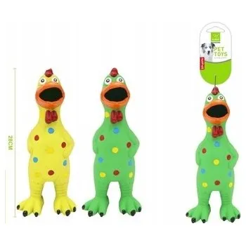 Hračka pro psa Hračka pro psy, pískající skvrnité kuře, MIX BAREV , Le Pupi