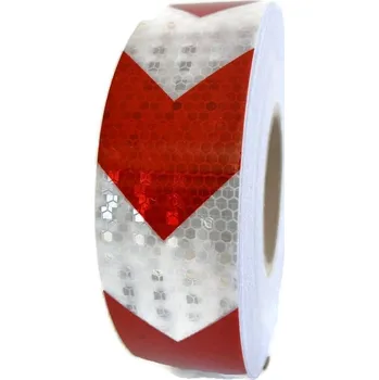 REFLEXNÍ FÓLIE MEDOVÁ PLÁSTEV červené a bílé výstražné šipky