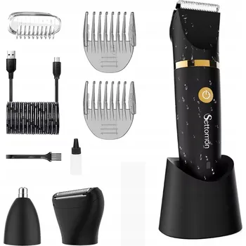 Zastřihovač vousů STROJEK NA VLASY ZASTŘIHOVAČ VOUSŮ BARBER USB 3V1