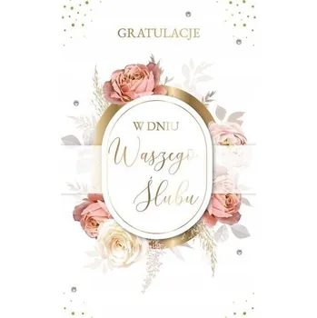 Obraz Přání ke Svatba, výročí, 13 x 21 cm