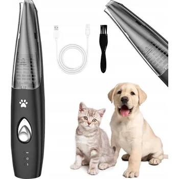 Strojek na vlasy ELEKTRICKÝ STŘÍHAČ ZASTŘIHOVAČ CHLUPŮ PRO PSA A KOČKU + HŘEBEN NA ÚPRAVU SRSTI