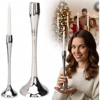 Svícen Kovový svícen EDANTI 25,5 cm