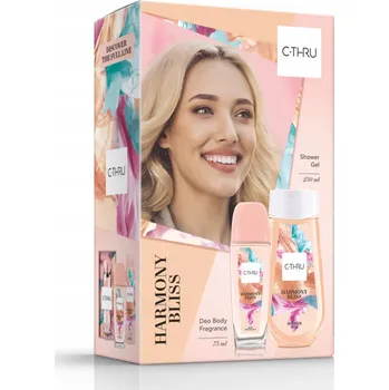 Kosmetická sada Dámská kosmetická sada C-THRU HARMONY BLISS GEL 250 ml + Deo ATOMIZÉR
