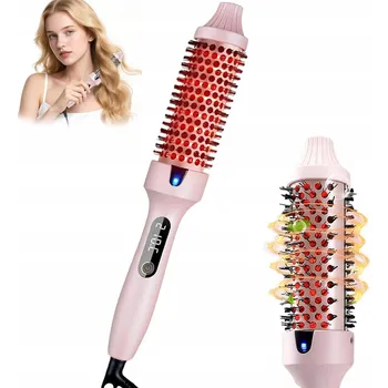 Žehlička na vlasy Velký Kartáč Fén Loknovací Kulma Žehlička Na Vlasy 2v1 pro Úpravu Vlasů Dárek