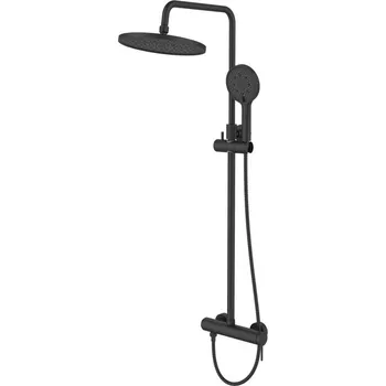 Sprchový set Sprchový systém SAT na stěnu s pákovou baterií černá matná SATSSPKCNEW - SATSSPKCNEW