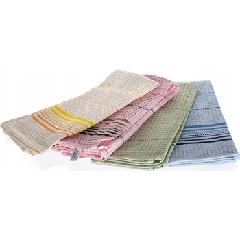 Utěrka Sada kuchyňských utěrek LINNA 40 x 60 cm, 4 ks, mix barev