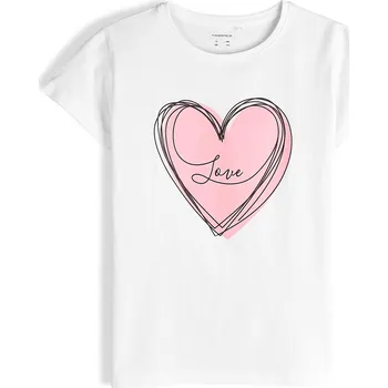 Dívčí oblečení GATE Bavlněné tričko s potiskem 8Y 425-0745/10