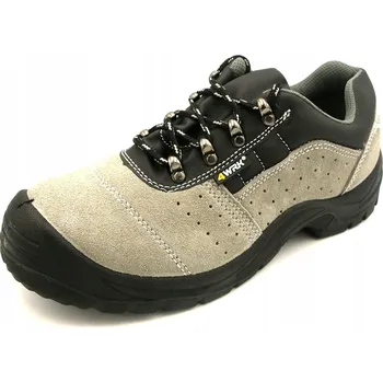 Pracovní obuv PRACOVNÍ OBUV PÁNSKÁ LEHKÁ BEZPEČNOSTNÍ POLOBOTKY KOŽENÉ S OCELOVOU ŠPIČKOU S1 VEL. 40