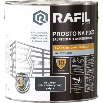 barva na kov Rafil email přímo na rez stříbrný lesk 2,5 L